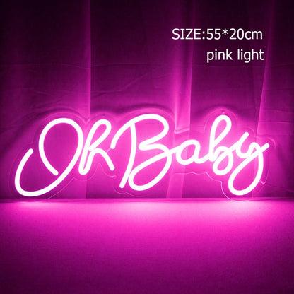 Kreativa LED Neon Dekorationsljus | Veska rosa