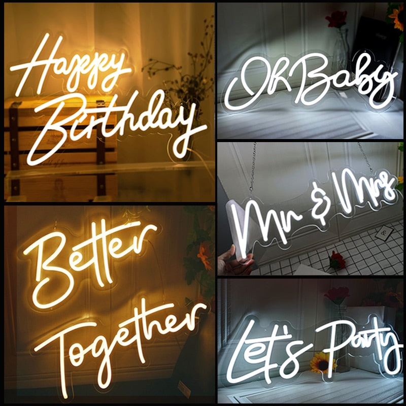 Kreativa LED Neon Dekorationsljus | Veska