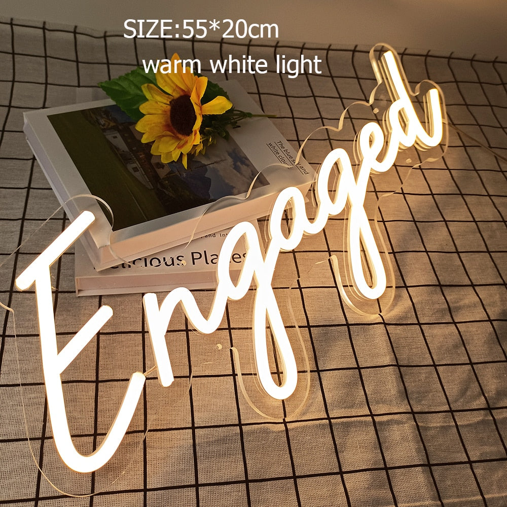 Kreativa LED Neon Dekorationsljus | Veska Varm Vit 8