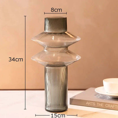 Kreativitet Amber Glas Vas Kollektion - Heminredning | Veska Grå-A(L)