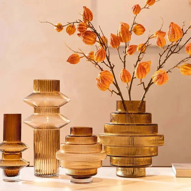 Kreativitet Amber Glas Vas Kollektion - Heminredning | Veska