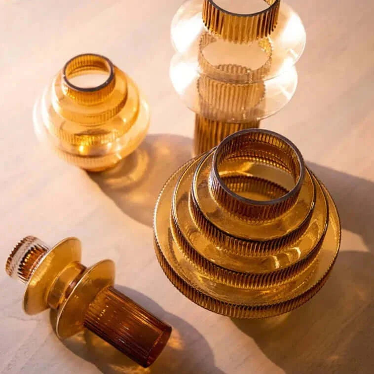 Kreativitet Amber Glas Vas Kollektion - Heminredning | Veska