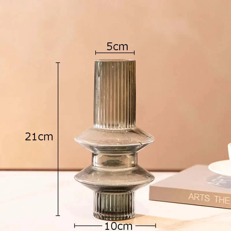Kreativitet Amber Glas Vas Kollektion - Heminredning | Veska Grå-A(S)