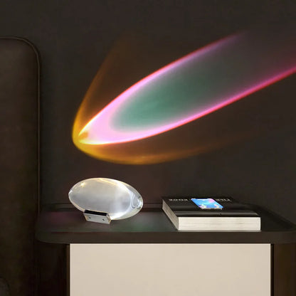 Kristall LED Bordslampa "Himlens Öga" – Italiensk Designer Nattduksbord Projektorlampa för Vardagsrum och Sovrum Dekoration | Veska
