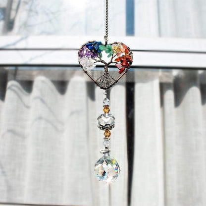 Kristall Vindklang Träd Av Liv Suncatcher | Veska