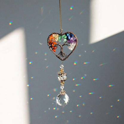 Kristall Vindklang Träd Av Liv Suncatcher | Veska