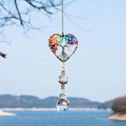 Kristall Vindklang Träd Av Liv Suncatcher | Veska