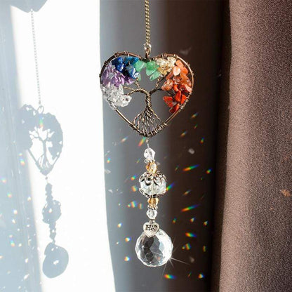 Kristall Vindklang Träd Av Liv Suncatcher | Veska