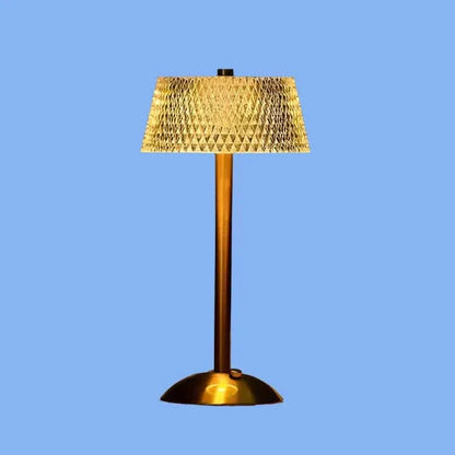 Kristallåteruppladdningsbar LED-bordslampa utan sladd | Veska