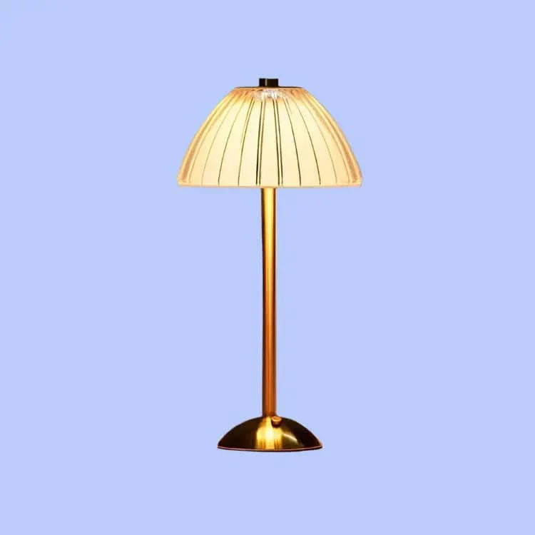 Kristallåteruppladdningsbar LED-bordslampa utan sladd | Veska