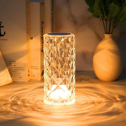 Kristallbordslampa med touchkontroll - Aurora | Veska
