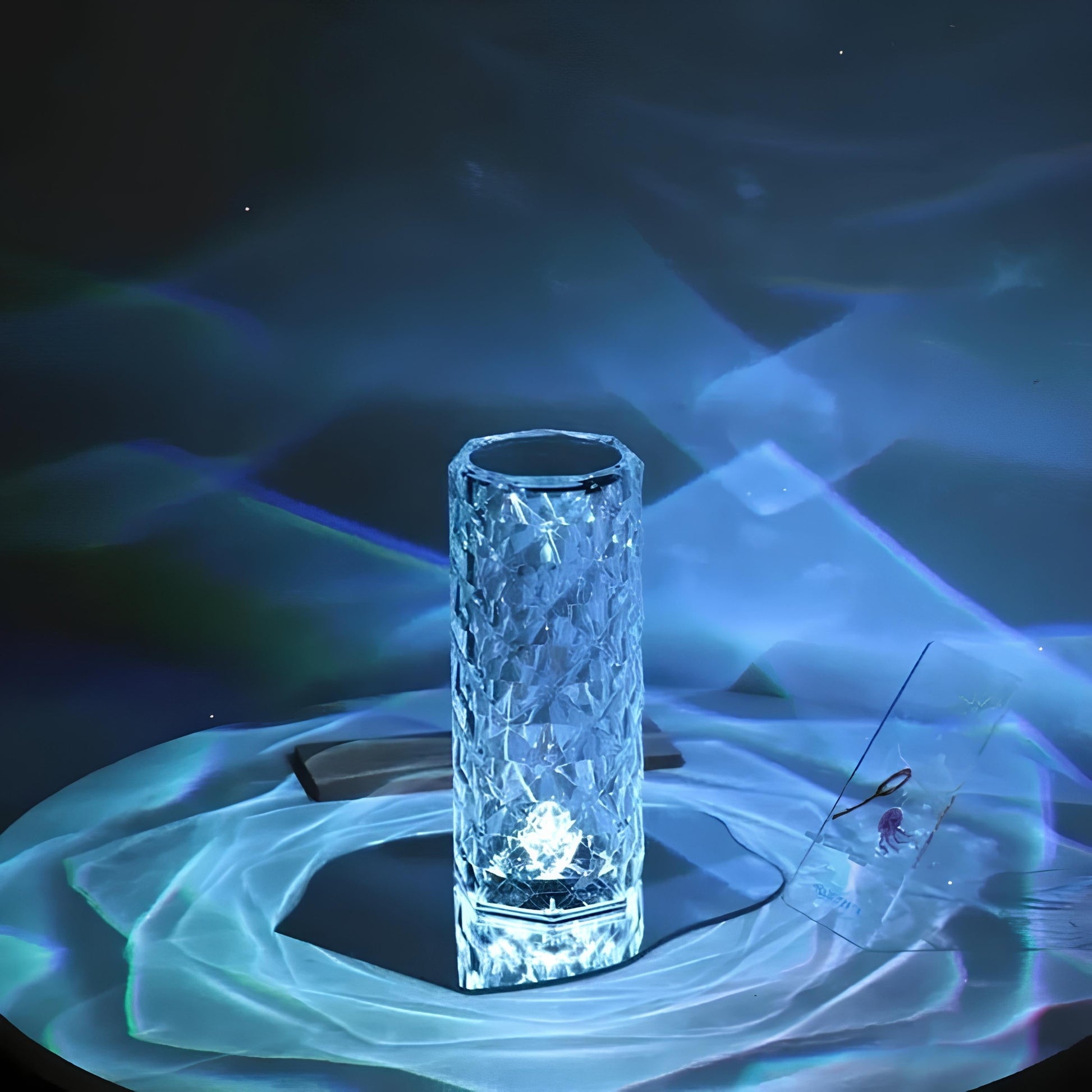 Kristallbordslampa med touchkontroll - Aurora | Veska