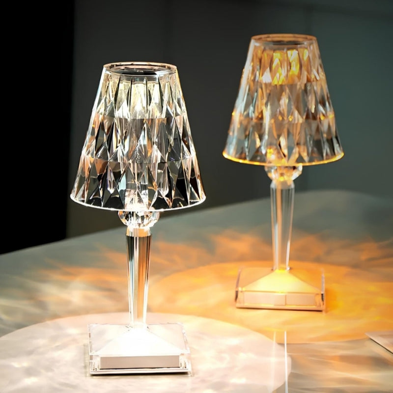Kristallbordslampa med touchkontroll - LumeCrystal | Veska