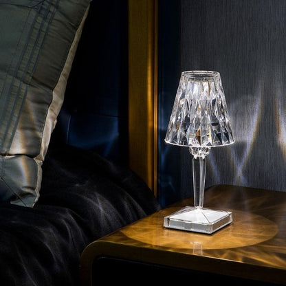 Kristallbordslampa med touchkontroll - LumeCrystal | Veska