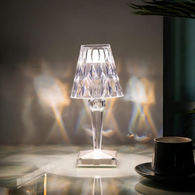 Kristallbordslampa med touchkontroll - LumeCrystal | Veska