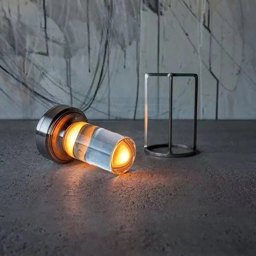 Kristallbordslampa Veska