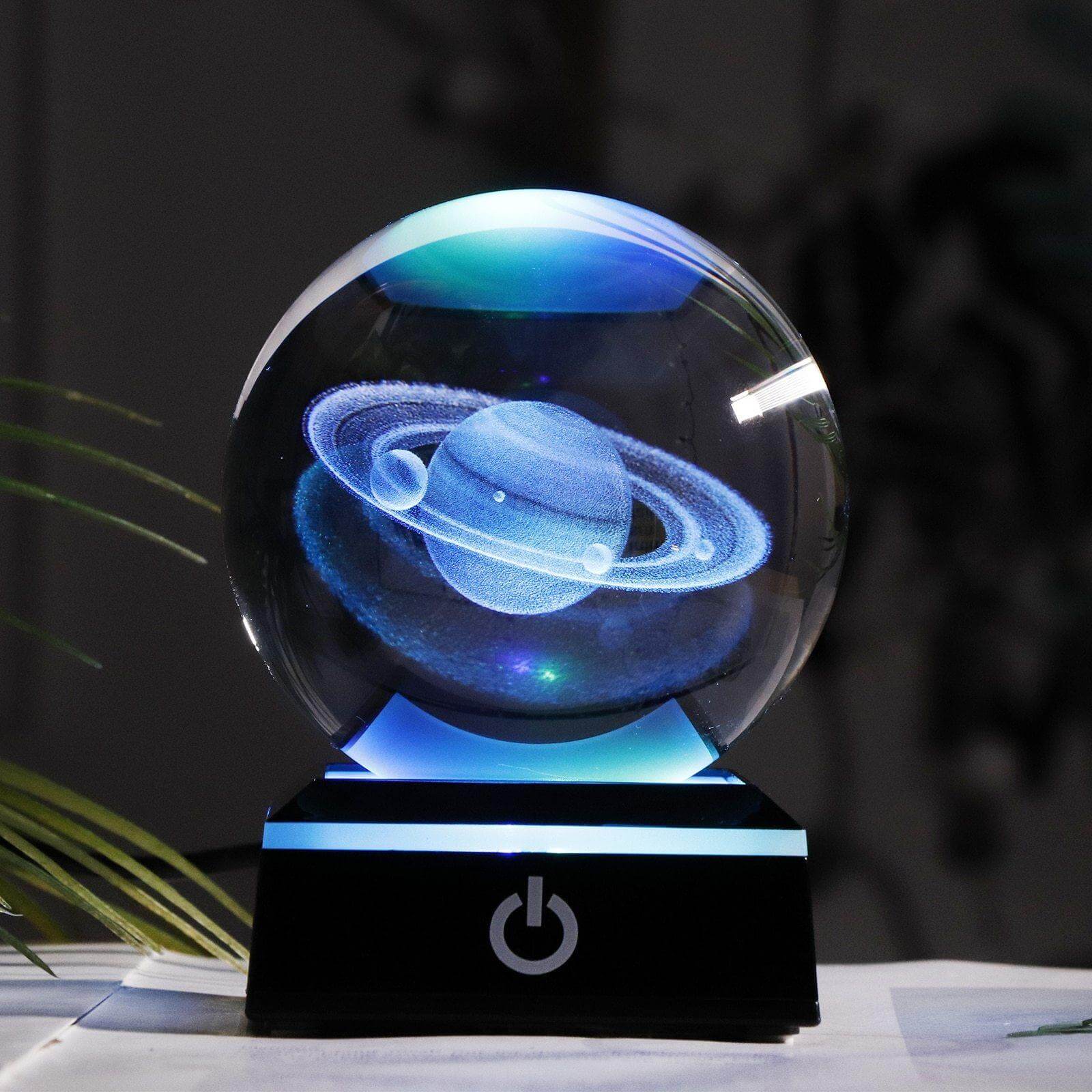 Kristallglob Solsystem Planet Lampa | Veska