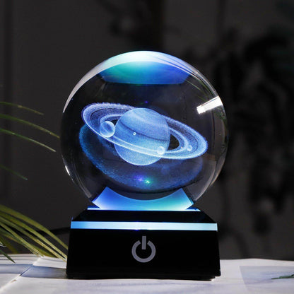 Kristallglob Solsystem Planet Lampa | Veska