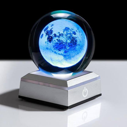 Kristallglob Solsystem Planet Lampa | Veska Mon med Sliver