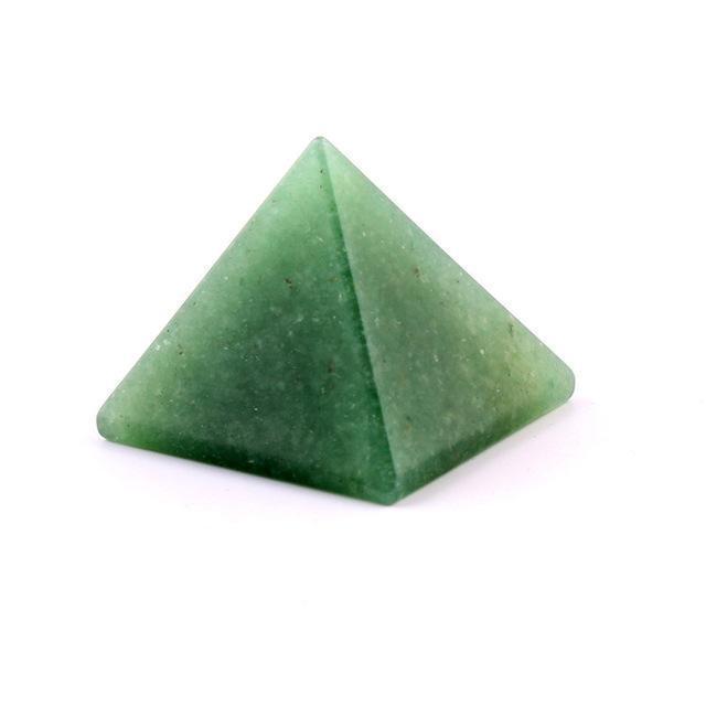 Kristallskuren pyramid | Veska Grön aventurine