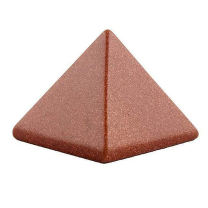 Kristallskuren pyramid | Veska Guld sandsten