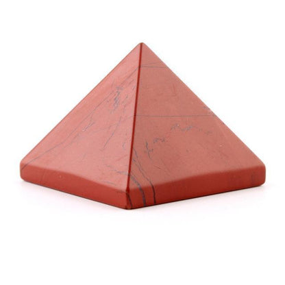 Kristallskuren pyramid | Veska Röd jaspis