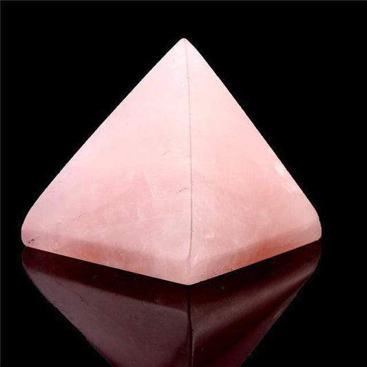 Kristallskuren pyramid | Veska Rosenkvarts