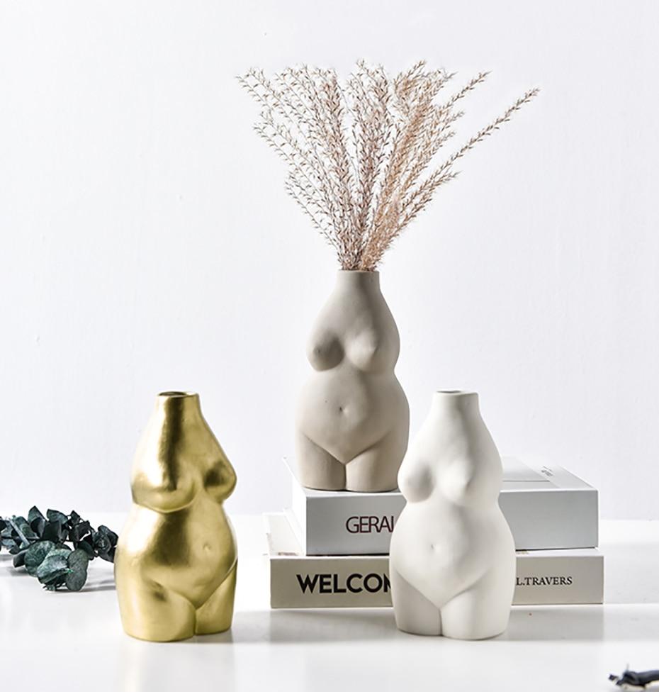 Kvinna Nude Blomkruka | Veska