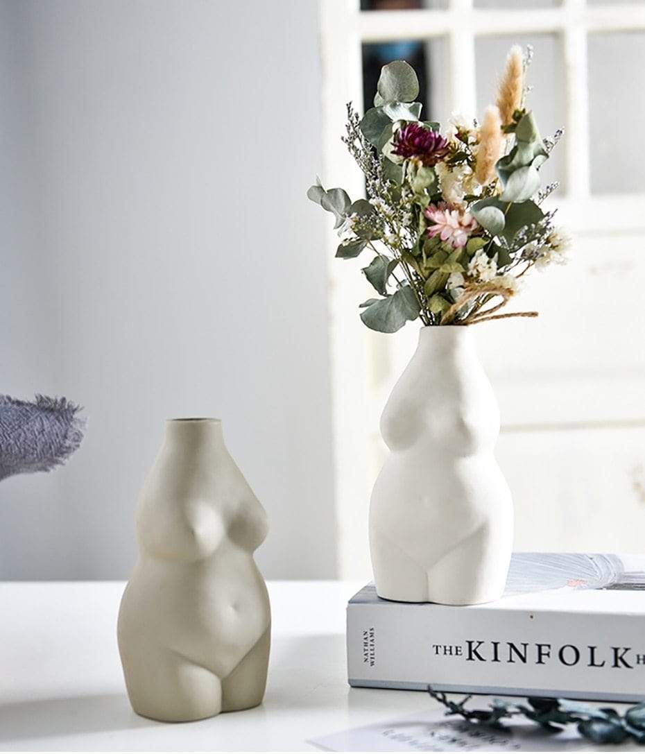 Kvinna Nude Blomkruka | Veska