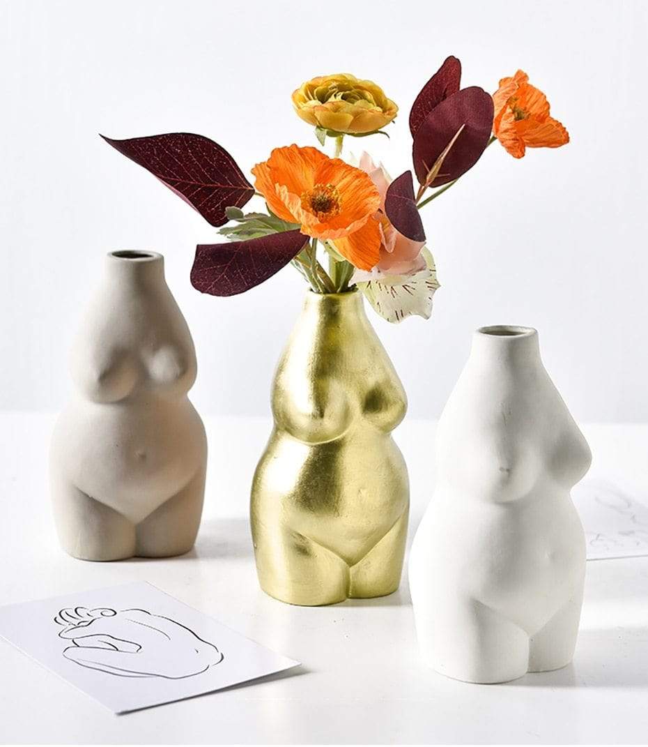 Kvinna Nude Blomkruka | Veska