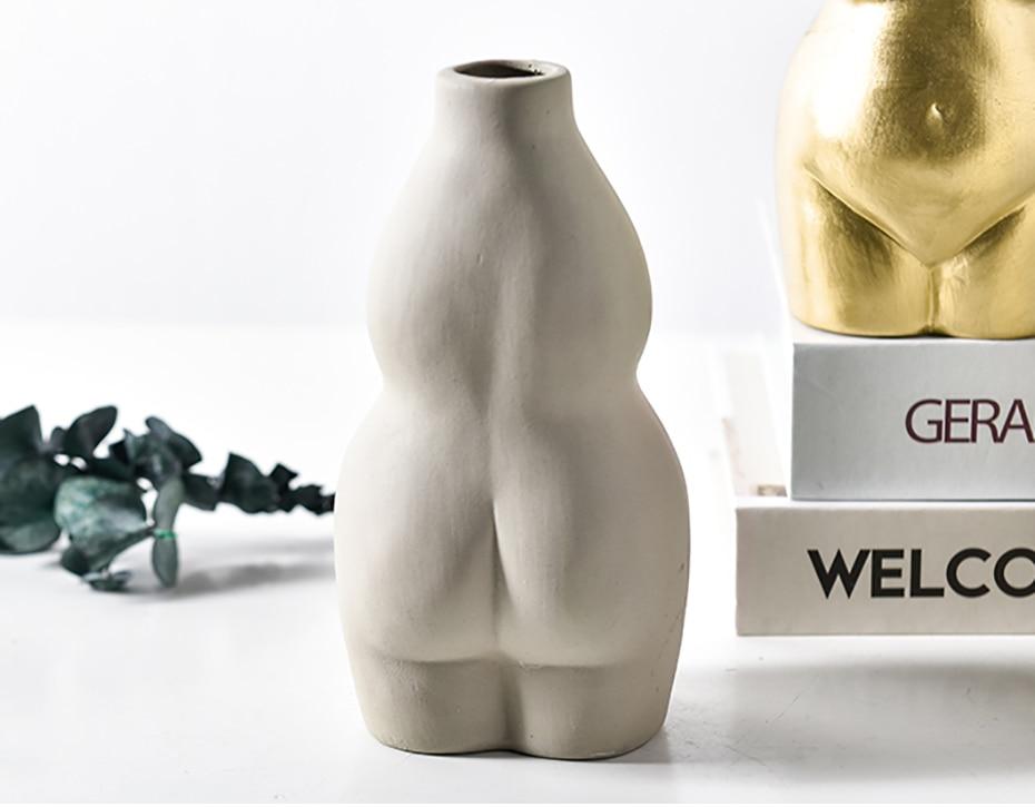 Kvinna Nude Blomkruka | Veska