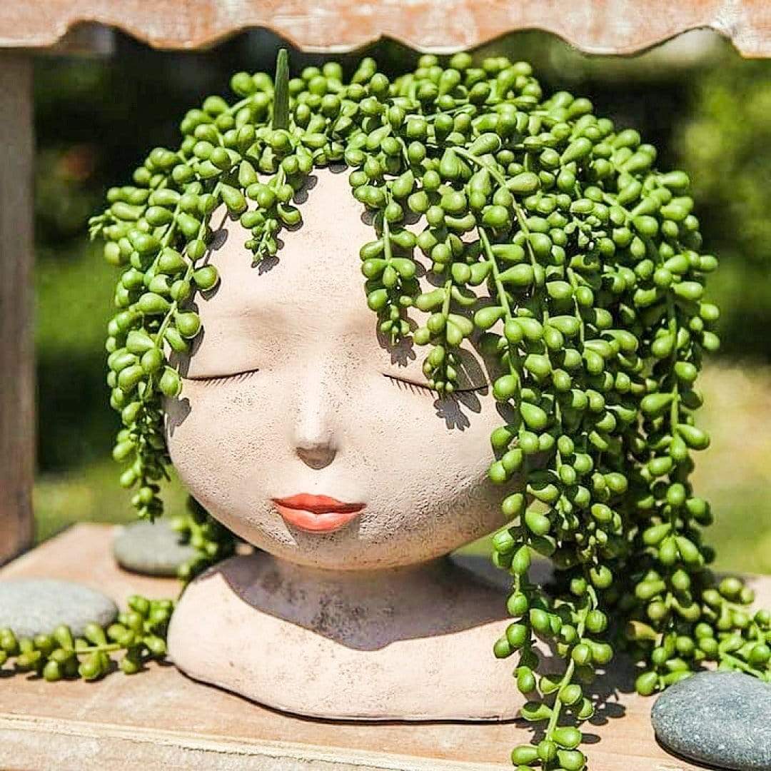 Lady Of The Flowers Head Planter | Veska