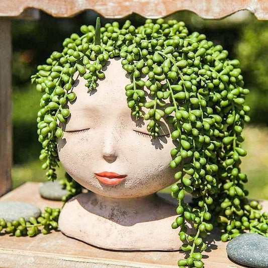 Lady Of The Flowers Head Planter | Veska