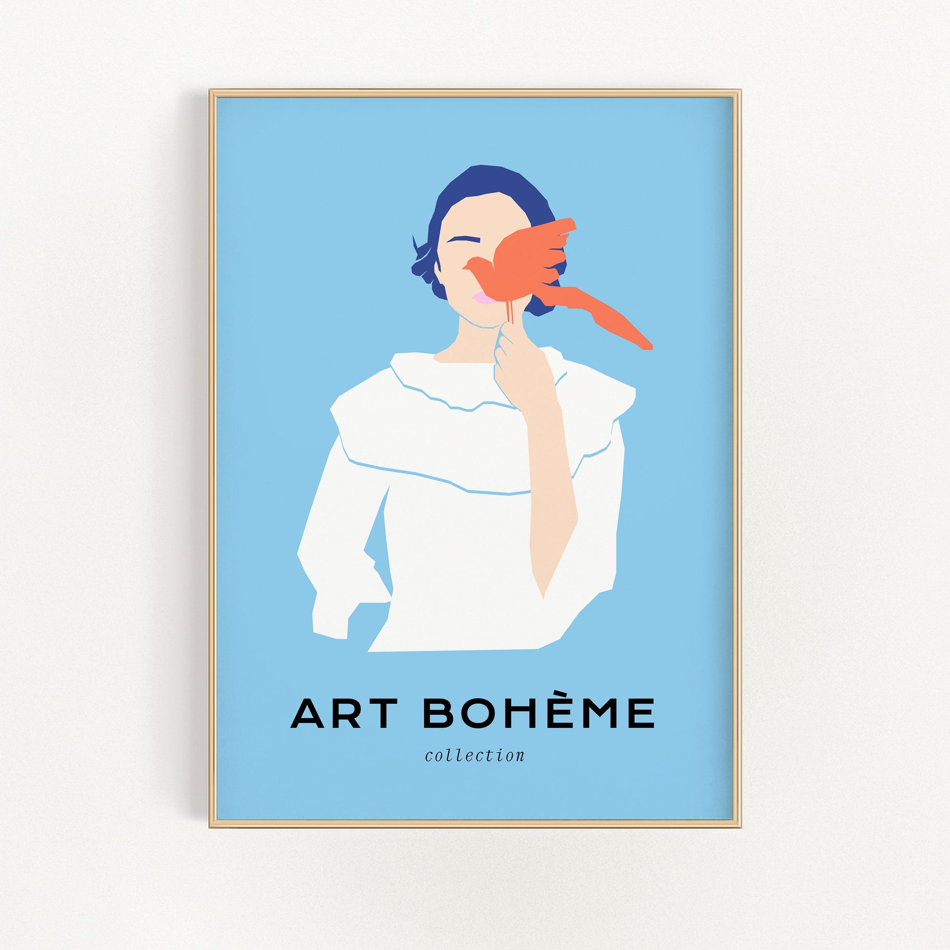Lady with Bird | Veska 21×30 cm