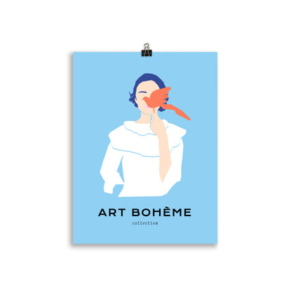 Lady with Bird | Veska 30×40 cm