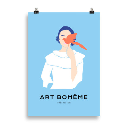 Lady with Bird | Veska 70×100 cm