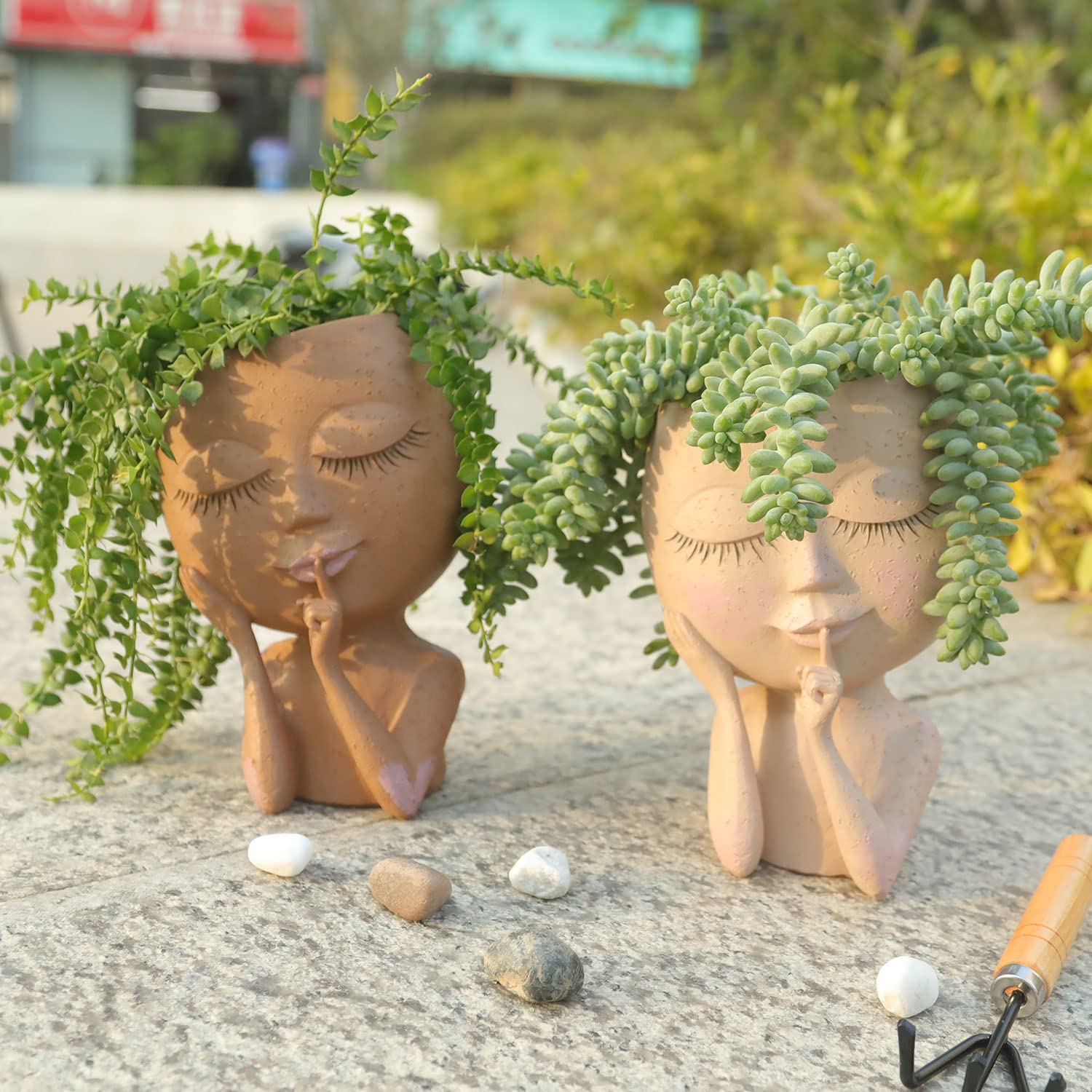 Lady Zen Ansikt Planter | Veska