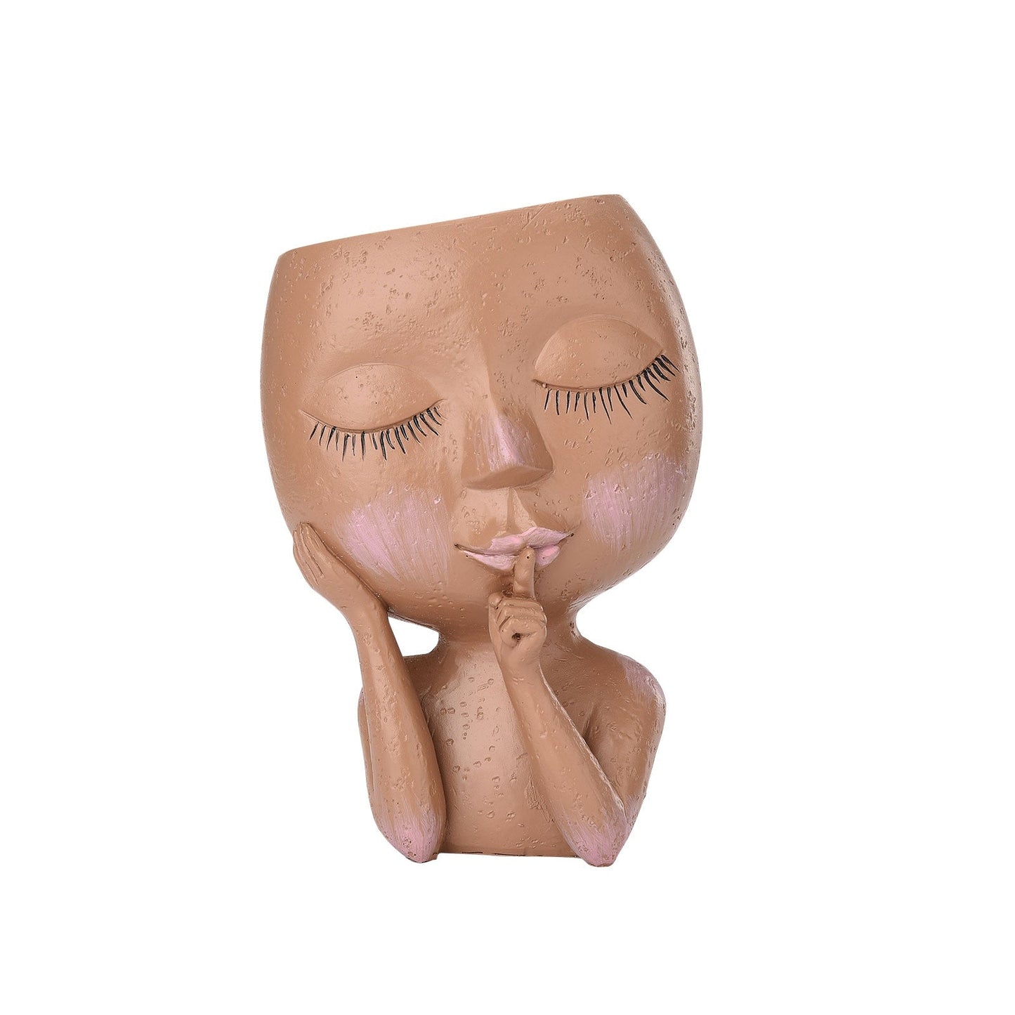 Lady Zen Ansikt Planter | Veska Tan