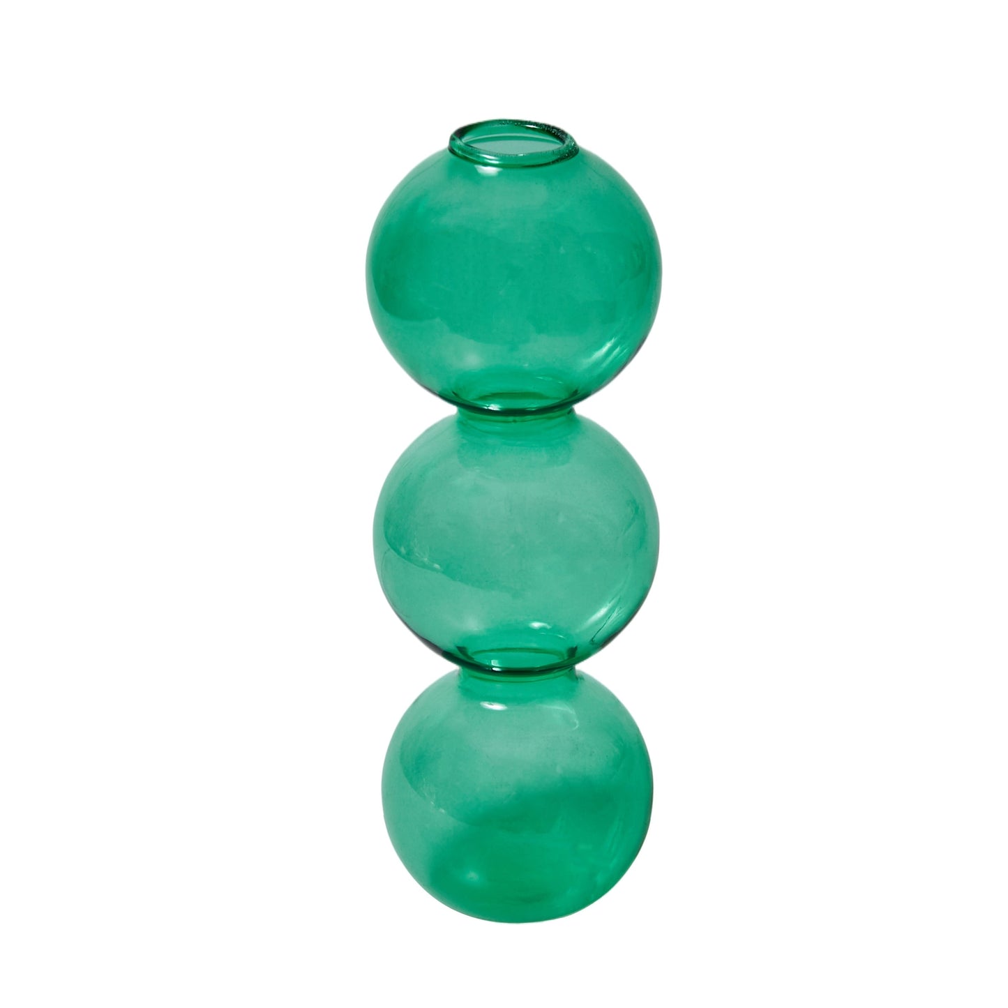 Lagrat Glob Glas Vase | Veska 3tier - Grön