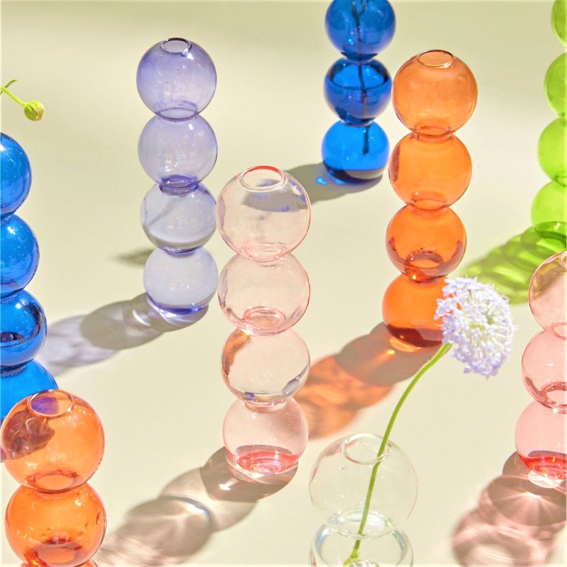 Lagrat Glob Glas Vase | Veska 3tier - Klar