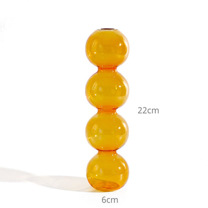 Lagrat Glob Glas Vase | Veska 4tier - Orange