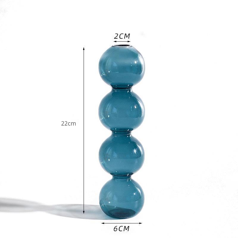 Lagrat Glob Glas Vase | Veska 4tier - Turkos