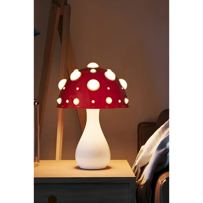 Lampa - Dekorativ Svamp Bords Lampa | Veska Rot Liten