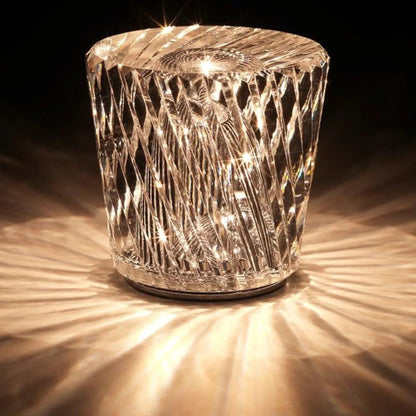 Lampa - Lyxig Diamant Kristall LED Uppladdningsbar Bordslampa | Veska