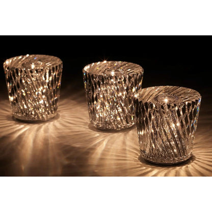 Lampa - Lyxig Diamant Kristall LED Uppladdningsbar Bordslampa | Veska