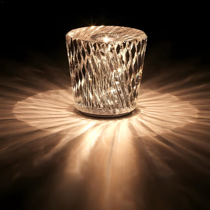 Lampa - Lyxig Diamant Kristall LED Uppladdningsbar Bordslampa | Veska Becrux