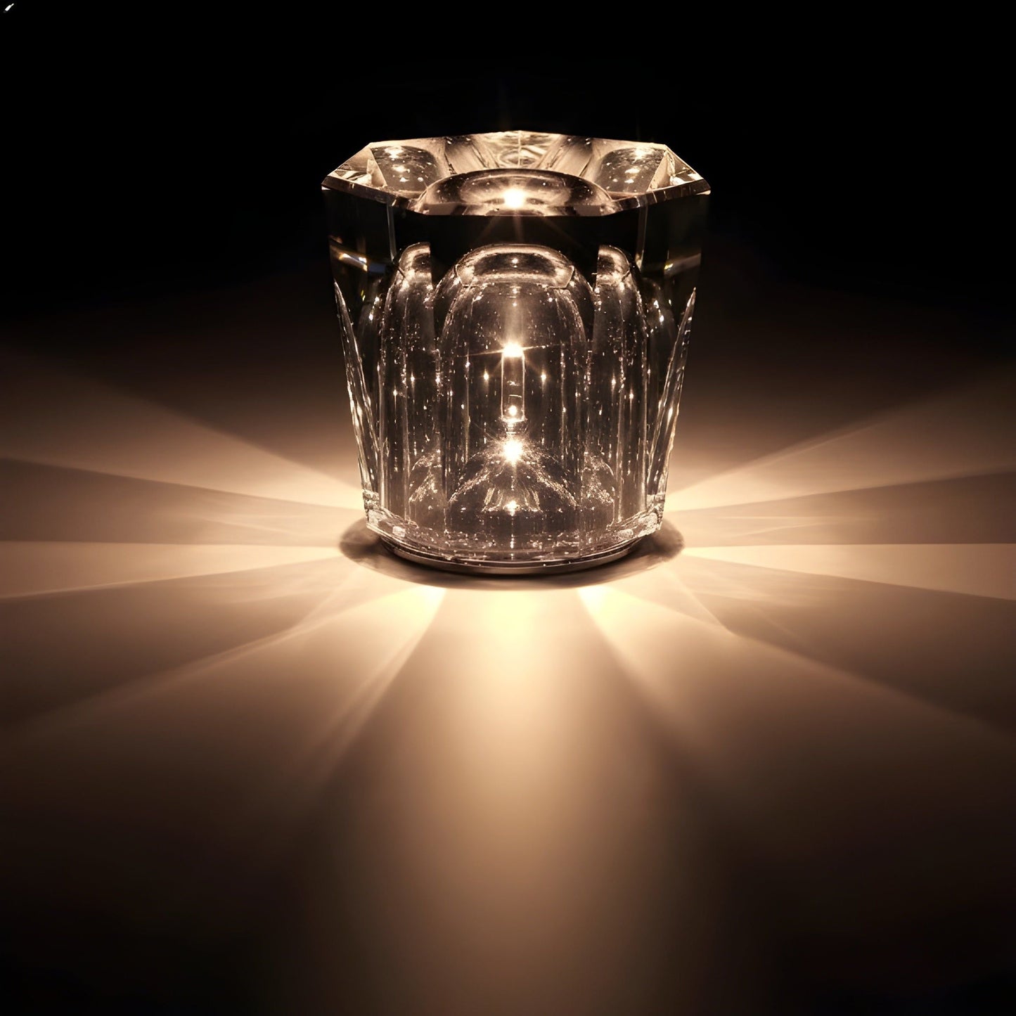Lampa - Lyxig Diamant Kristall LED Uppladdningsbar Bordslampa | Veska Decrux