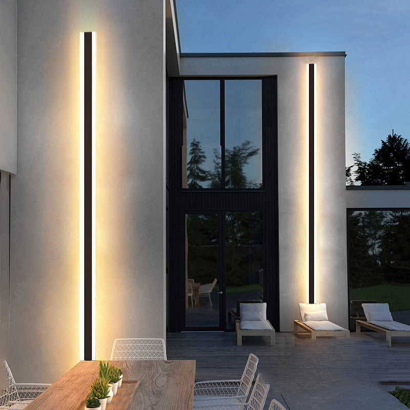 Lång Strip LED Elegant Vägglampa | Veska neutral ljus 4000K