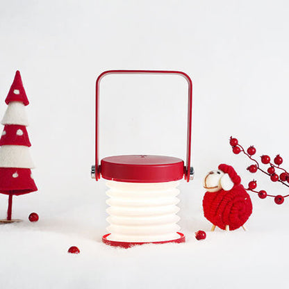 Lantern lampa nattlampa kreativ vikbar bärbar LED bordslampa | Veska Rot