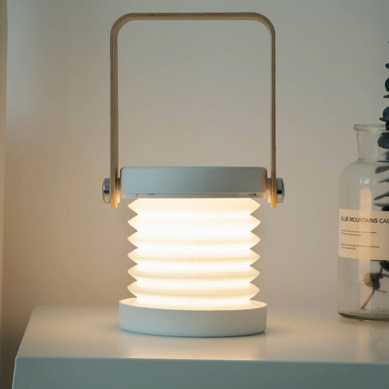 Lantern lampa nattlampa kreativ vikbar bärbar LED bordslampa | Veska